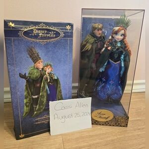 Disney Fairytale Designer Anna and Kristoff Limited Edition 4295 of 6000 Doll